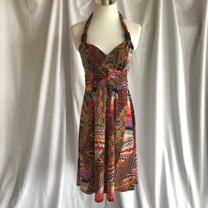 Midi sundress w geo design